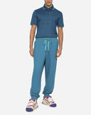 Dolce & Gabbana Blue Logo Cotton Men Polo Shirt T-shirt