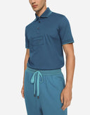 Dolce & Gabbana Blue Logo Cotton Men Polo Shirt T-shirt