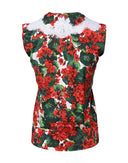Dolce & Gabbana White Floral Wool Lace Vest Tank Top