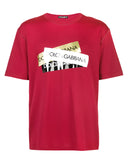 Dolce & Gabbana Red Logo Tape Cotton Crew Neck T-shirt