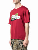 Dolce & Gabbana Red Logo Tape Cotton Crew Neck T-shirt
