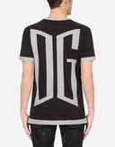 Dolce & Gabbana Black Logo Cotton Crew Neck Men Tee T-shirt