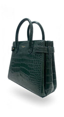 New Meline Alligator Emerald | SERAPIAN MILANO