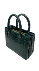 New Meline Alligator Emerald | SERAPIAN MILANO