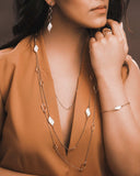 Navettes Bracelet in Rose Gold and Natural Mother-of-Pearl