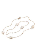 Puzzle Solo Necklace in Rose Gold and Natural Mother-of-Pearl