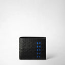 Billfold 8CC Mosaico Black Winter Blue | SERAPIAN MILANO