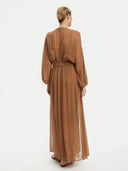 PAIOLO BRWN LONG DRESS