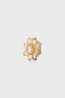 Rhinestone and stone brooch- GOLD | Gerard Darel