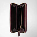 ZIP AROUND WALLET MOSAICO DARK PLUM