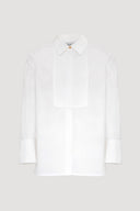 ANAEL STRAIGHT-CUT SHIRT – BLANC