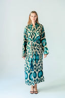 "Silk Way" - Blue & White Robe