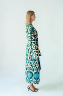 "Silk Way" - Blue & White Robe