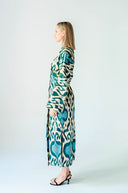 "Silk Way" - Blue & White Robe
