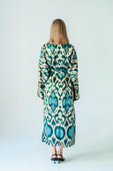 "Silk Way" - Blue & White Robe