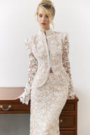 Blanc Lace Tailored Jacket