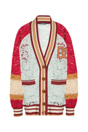 Dolce & Gabbana Multicolor Floral Lace Cardigan Sweater