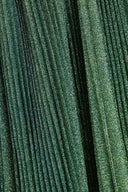 Dolce & Gabbana Metallic Green High Waist A-line Pleated Skirt