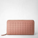 ZIP AROUND WALLET IN MOSAICO BLUSH